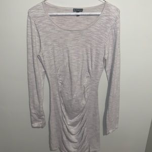 Express Long Sleeved Sweater Dress Tan/Grey M